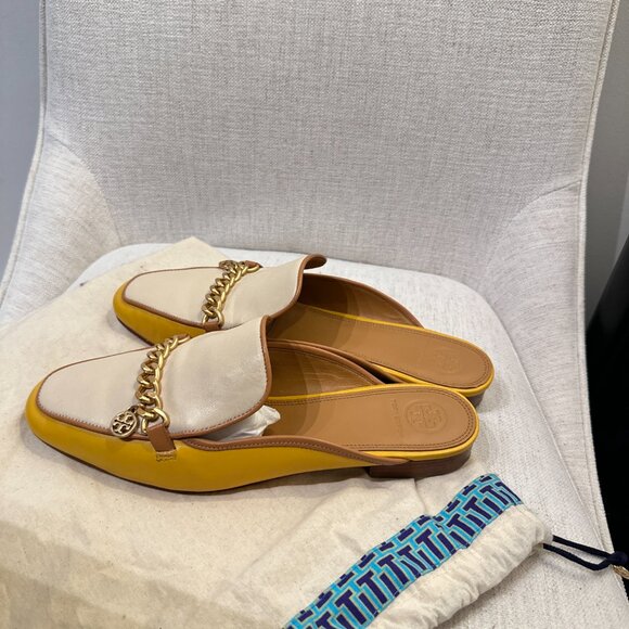 Tory Burch Chain Loafer Mules – Size 9M - Picture 6 of 11